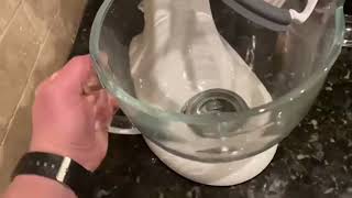 The Kitchenaid 5 quart glass bowl is aweomse!