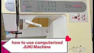 how to thread computerized sewing machine JUKI | JUKI me dhaga kaise dale