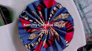 Ankara hand fan tutorial