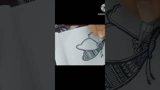 banke tujhse butterfly 🦋#short video#mandala art 🎨#preeti art's