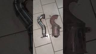 Alfa Romeo Giulietta Изготовление DOWN PIPE+Программирование ЭБУ Stage2+Euro2 #reels #shorts #Тюнинг