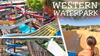 Western Water Park Mallorca - Todos los toboganes 2024 | POV