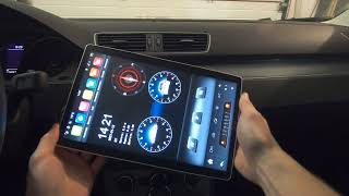 KLYDE 12.8" PX6 Android 9.0 4G/64G Tesla style, универсальная магнитола 1920*1080 IPS, CarPlay, VW