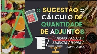 #Dica Sugestão Cálculo de Quantitativo de Adjuntos Ep1 Polpa de Fruta Cerveja Artesanal Rodrigo Goya