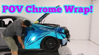 Easiest Way To Vinyl Wrap Chrome - POV Camera Glasses!