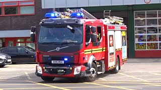 Bournbrook Volvo FL Pump turnout with BULLHORN, blue lights & sirens - West Midlands Fire Service