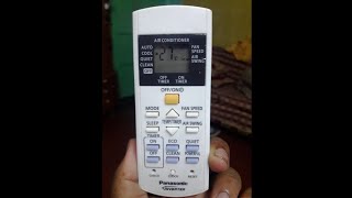 Panasonic ac remote control demo || ac remote control