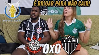 Reactc Reações Corinthiansx Atletico Mineiro empate amargo #futebol #casal #corintiano #reaction