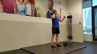 Alternating Single Arm Dumbbell Push Press