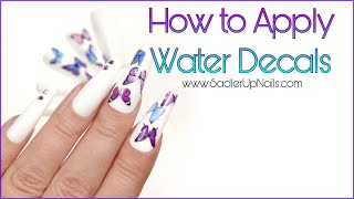 How to Apply Water Decals to Nails! Press-ons!