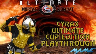 Ultimate Mortal Kombat 3: Cyrax Ultimate Cup Edition Playthrough (MAME) (1080p 60fps)