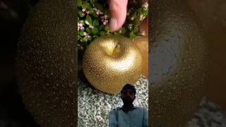 Golden apple/ #fruit #carvingfruit #satisfying #fruitcarvingorange #fruitcarving #carving #handmade