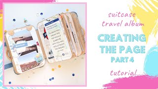 Suitcase travel album - Creating the page | Part 4 | Mintay Papers