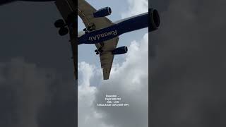 RwandAir 🇷🇼 Airbus A330-309 landing at Lagos airport from Kigali #shorts #airbus #a330 #aviation