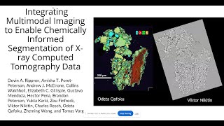 Multimodal Imaging for Segmentation of XCT Data | Integrated Chemical Imaging Workshop