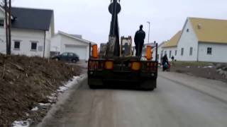 Large rock drill run without operator with remote control in Sweden.