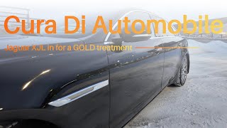 2011 Jaguar XJL given a luxurious Gold treatment at Cura di Automobile | CaptainsVoyage