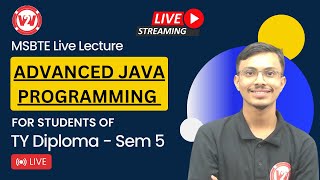 MSBTE SEM 5 ADVANCED JAVA PROGRAMMING | TY DIPLOMA | DARSHAN SIR