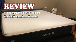 Review Nectar Premier Queen 13" Medium Firm Gel Memory Foam Mattress 2024