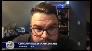 Community Preservation Act Committee 11/13/2024