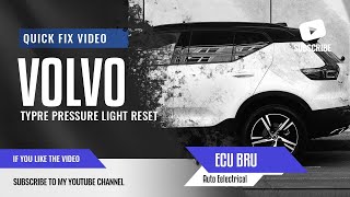 Volvo XC90 tyre pressure reset