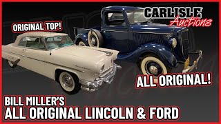 Bill Miller's all-original '55 Lincoln Convertible, and '36 Ford V8 Pickup!