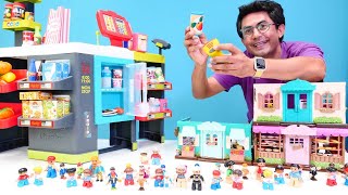 Çocuklar için eğitici video. Lego Duplo Süper Market Açılıyor - Alışveriş Oyunu