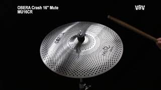 OBERA Cymbals Mute 3x Silent Cymbals Set - 14" 16" 20"