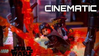 LEGO Star Wars Mustafar "Hunt For The sith Wayfinder" Moc Cinematic