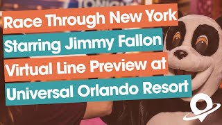 Race Through New York Starring Jimmy Fallon Virtual Line Preview at Universal Studios Florida