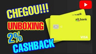 UNBOXING - Cartão Alt.Bank + CASHBACK!!!