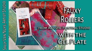 Fauxy Rollers with the Gel Plate | An Art Learning Experience