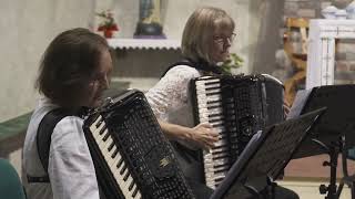 Return to Värmeland - "Amici della Fisarmonica" (Akkordeon-Ensemble) - Aufnahmesession in Kirche