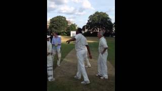 James sledging Courtney Walsh