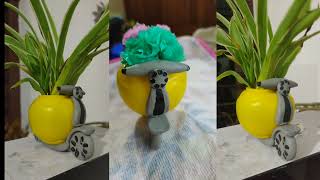 5 minute craft/ easy icecreamball craft /cute planter from wastematerials #diy #bestoutofwaste