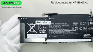 Replacement battery for HP BN03XL 11.55V  51Wh 3 cells