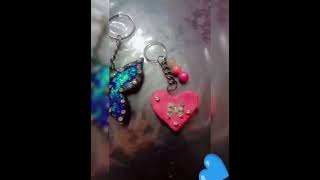 DIY homemade keychain for modern clay ll How to make homemade keychain #keychains