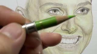 Live Colored Pencil DRAWING! Realistic Portrait Skin Tone Tutorial