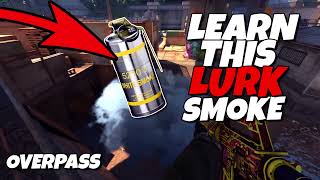 Upgrade your playbook! Lurk smoke on  #overpass  #lurker  #cs2