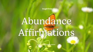 Guided Meditation | Affirmations For Abundance | Insight Timer