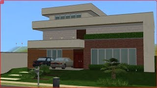 CASA MODERNA COM DEC [EXTERNA] - THE SIMS 2 [SPEED BUILD]