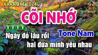 Karaoke Cõi Nhớ | Tone Nam | Nhạc Sống DỄ HÁT | Sinh Nguyễn Karaoke