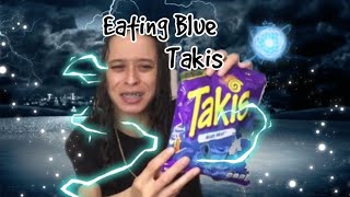 ANOTHER MEAL: TRYING BLUE TAKIS! SPICY AF!