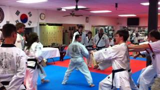 Kyle Cross board break from black belt test