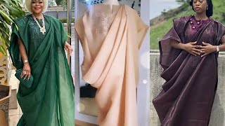 How to make a Stylish Draped Agbada Bubu Dress