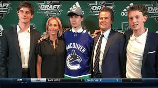 QUINN HUGHES OF THE VANCOUVER CANUCKS – QUICK FEET, SPEED AND CREATIVITY