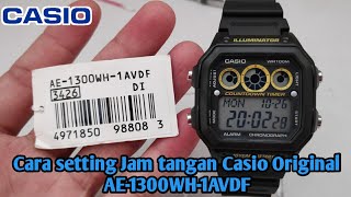 Cara Mengatur Jam Casio AE-1300WH-1AVDF 3426