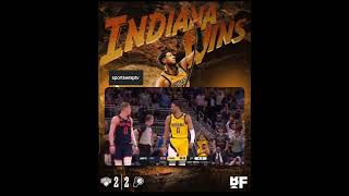 Indiana Pacers defeat the New York Knick to even series at 2-2 #nba #nbaplayoffs #basketball