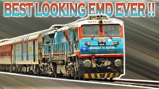 BEST LOOKING EMD EVER !! VERY SPECIAL DIESEL ENGINE Captured at 2 LOCATIONS | PALACE QUEEN