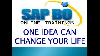 SAP Business Objects Online Training About Promts